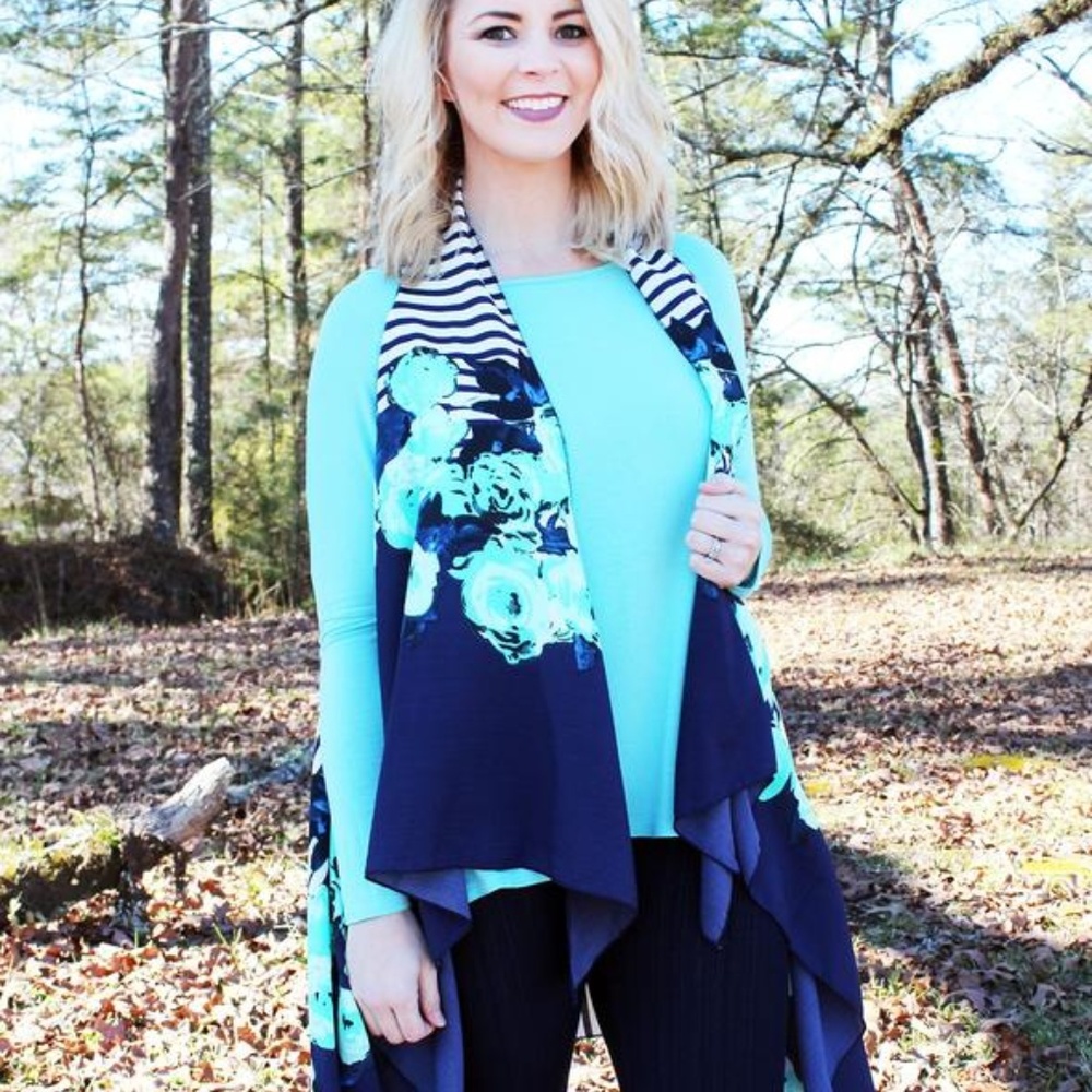 Blooming Stripes Vest